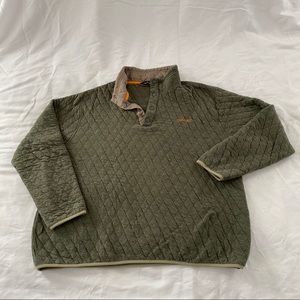 Men’s Orvis XXL Trout Bum Quilted Snap Sweatshirt